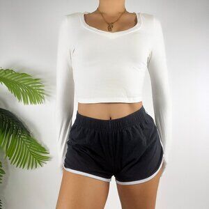 Womens Y2K BCG Black Athletic Shorts Casual Running Yoga Gym Wear / XS